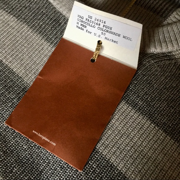 LORO PIANA Wool/Silk Striped Crewneck Sweater - Picture 7 of 7